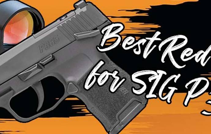 Best red dot for P365 Blog Title - The Sig Sauer P365 pistol and a Truglo red dot sight