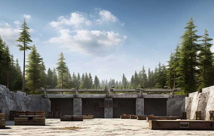 image of an outdoor shooting range