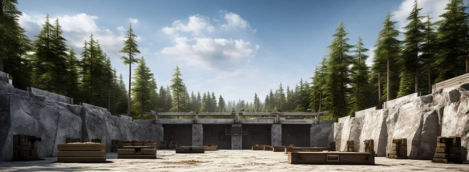 image of an outdoor shooting range