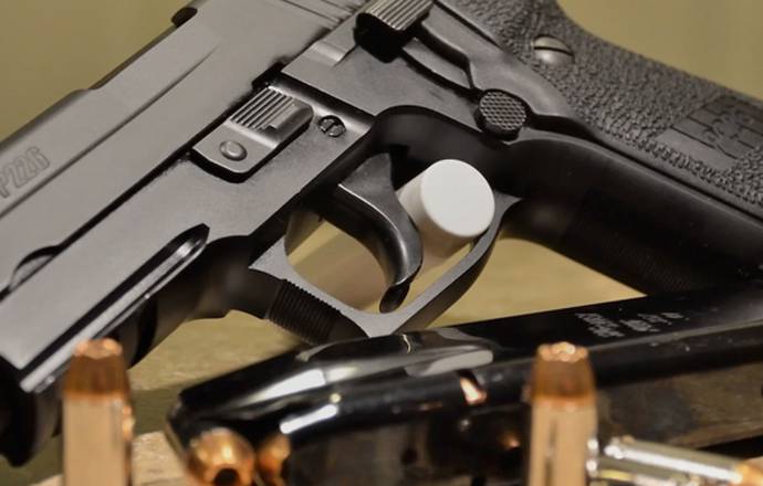 SIG Sauer P226 pistol with ammo