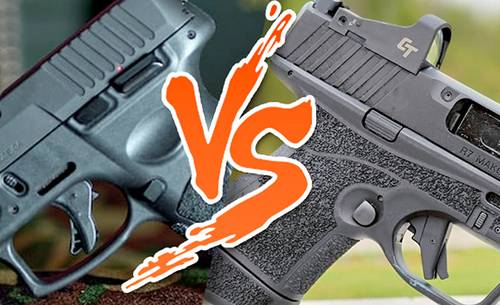 Taurus G3c vs Kimber mako r7 juxtaposed in one picture