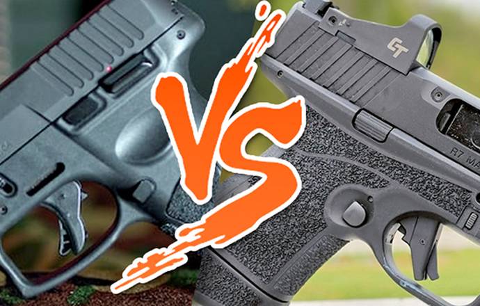 Taurus G3c vs Kimber mako r7 juxtaposed in one picture