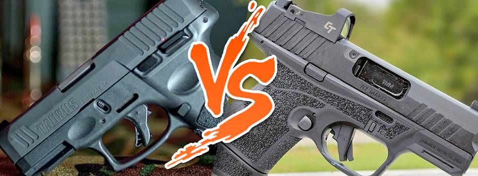 Taurus G3c vs Kimber mako r7 juxtaposed in one picture