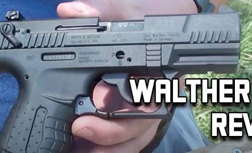 Walther P22 review - title picture showing Walther P22 in hand