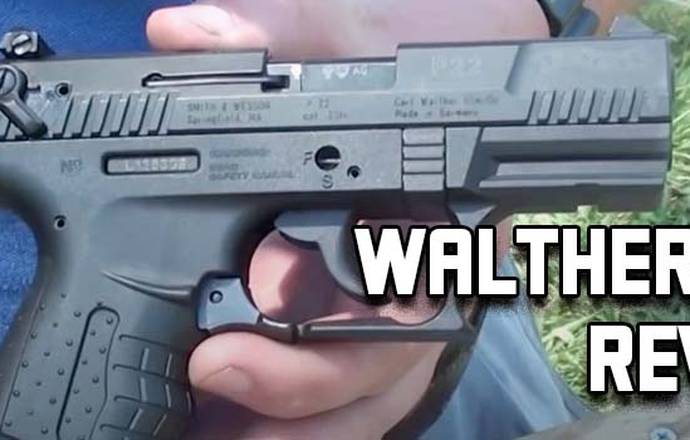 Walther P22 review - title picture showing Walther P22 in hand