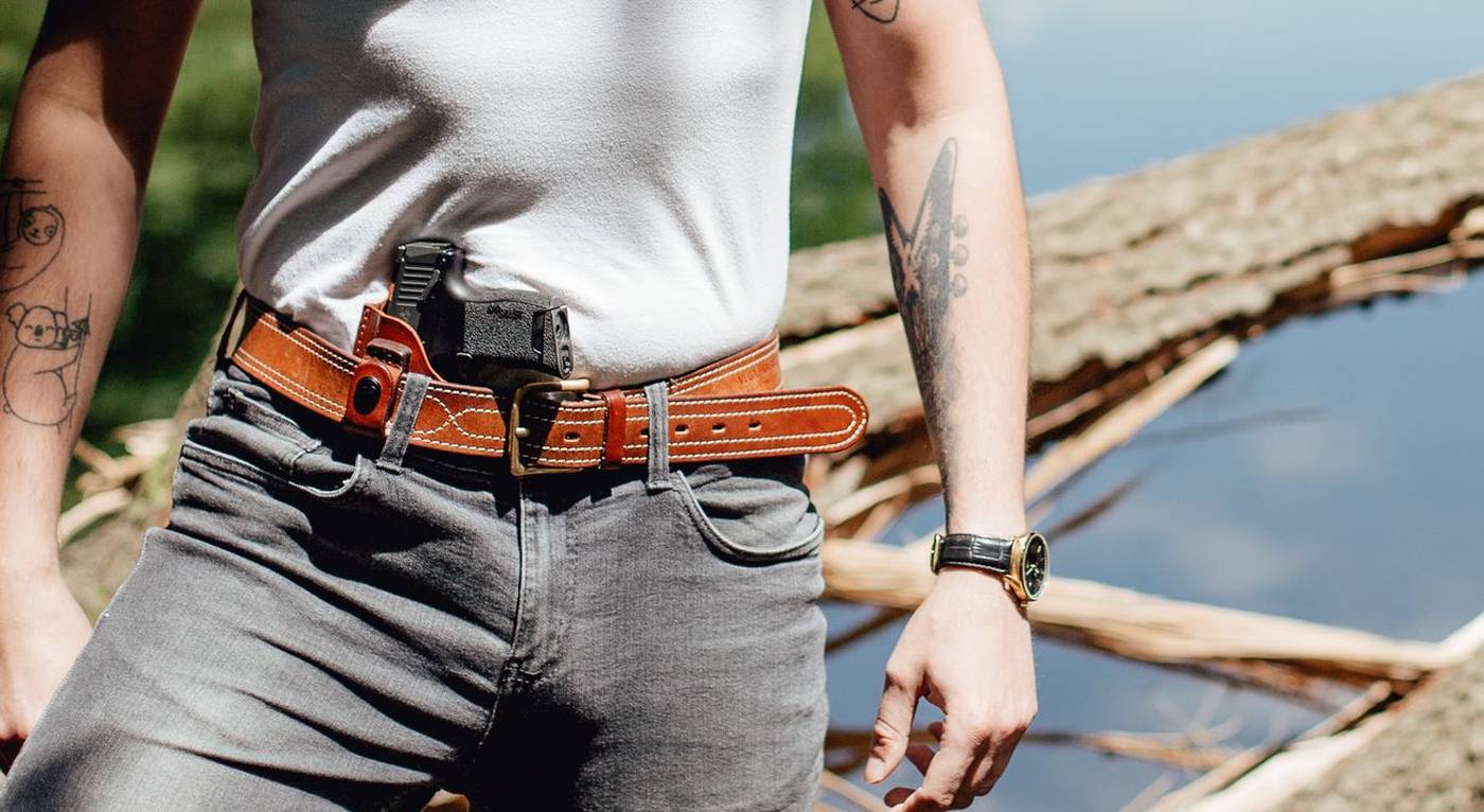 30% OFF - Leather Gun Belt (1.5)