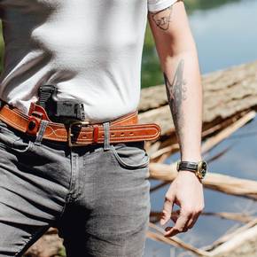 product image of 30% OFF - Leather Gun Belt (1.5")