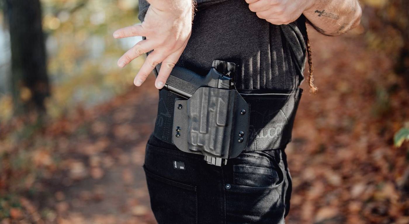 Belly Band Holster For Gun w. Light