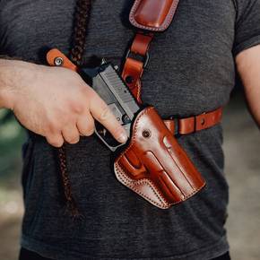 Leather Chest Holster (Light/Laser & Red Dot)