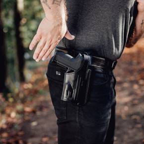 Leather Gun Holsters for Duty Gear & Concealed Carry