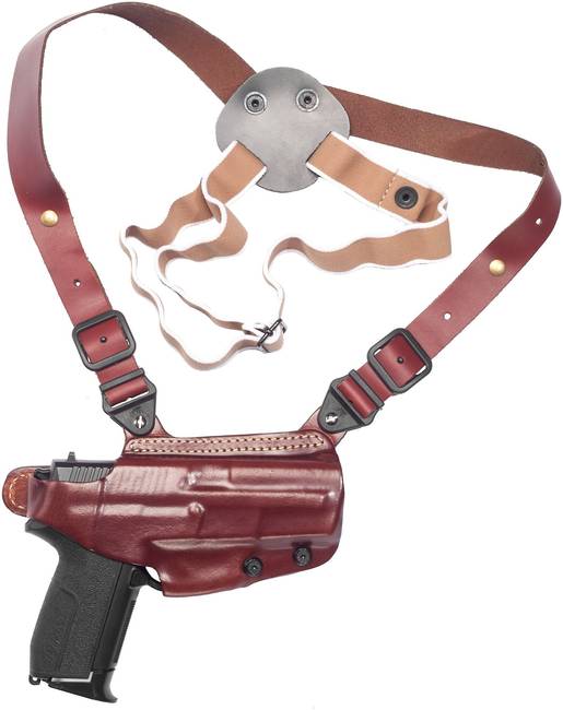 Black Leather Shoulder Holster #A358H - Jamin Leather®