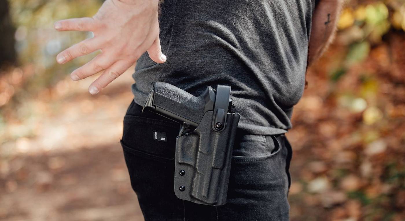 BIG - Kydex Belt Holster For Large Industrial Strength Tin