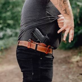 Leather Holsters for Concealed & Open Carry