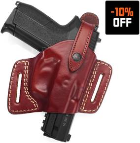 Opened Muzzle Leather Belt Holster