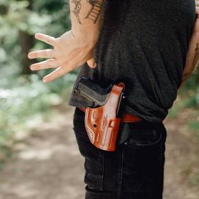 product image of Paddle Holster w Thumb Break (Red Dot)