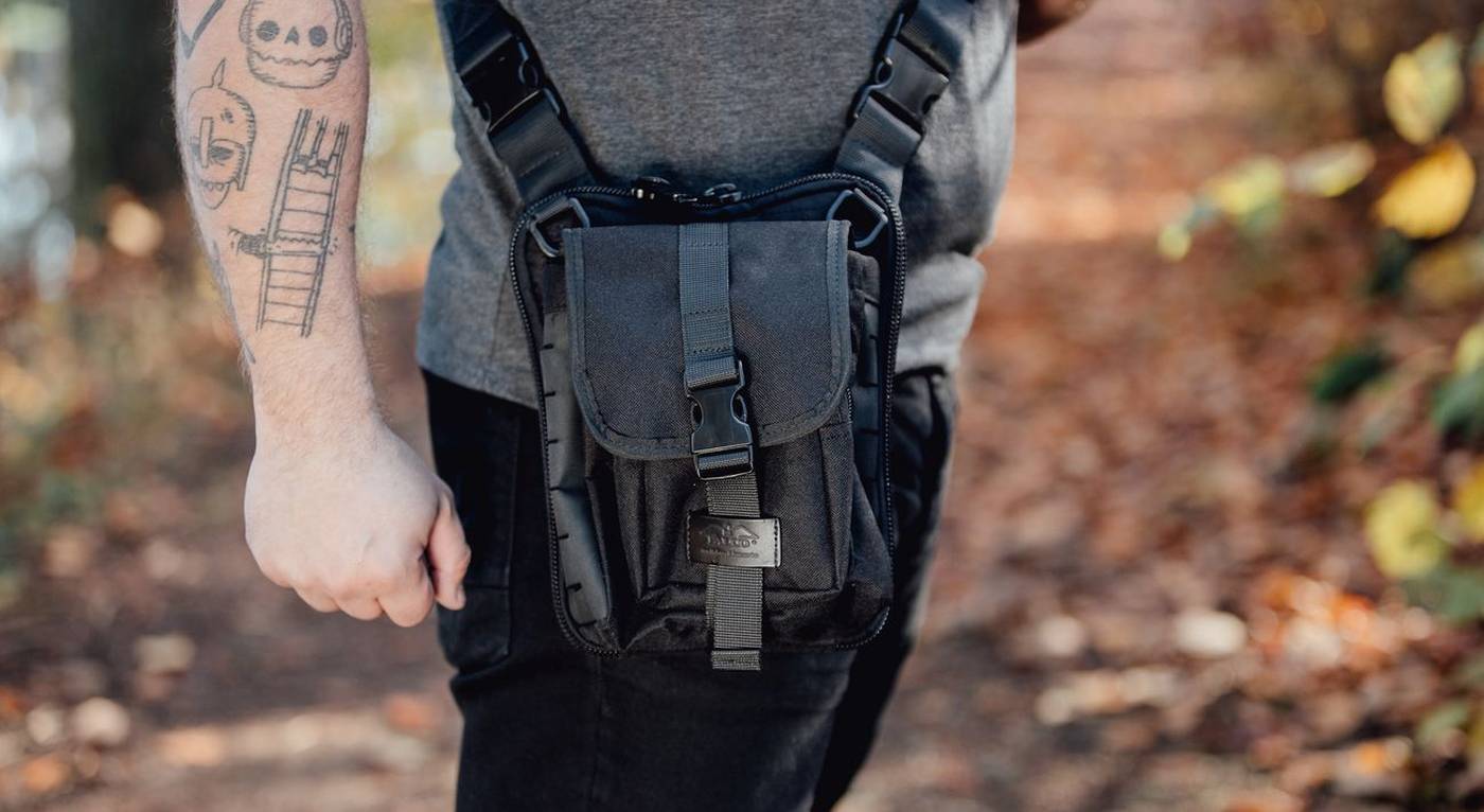 Simple Concealed Gun Bag Drop Leg Carry