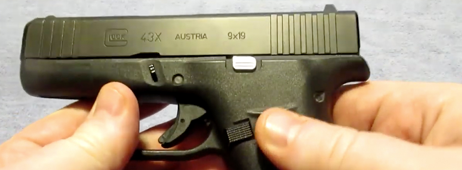 Glock 43x one year review pistol in hands