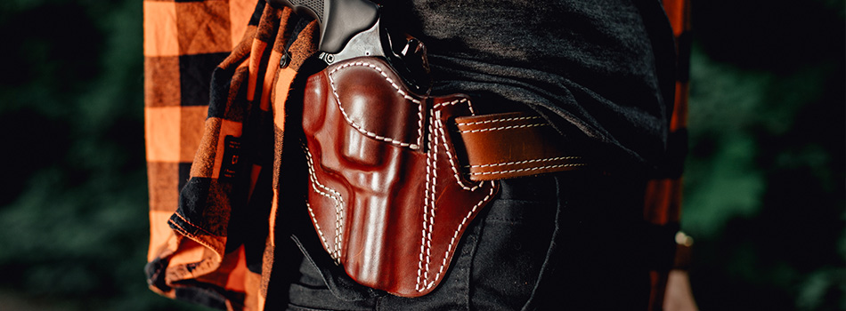 taurus judge public defender in an OWB leather holster