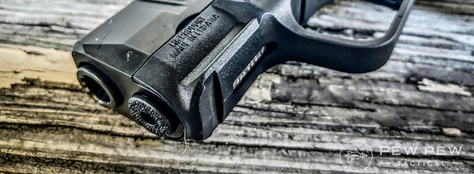 Springfield Hellcat close-up barrel shot