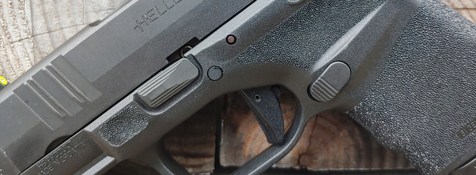 Springfield Hellcat trigger close up