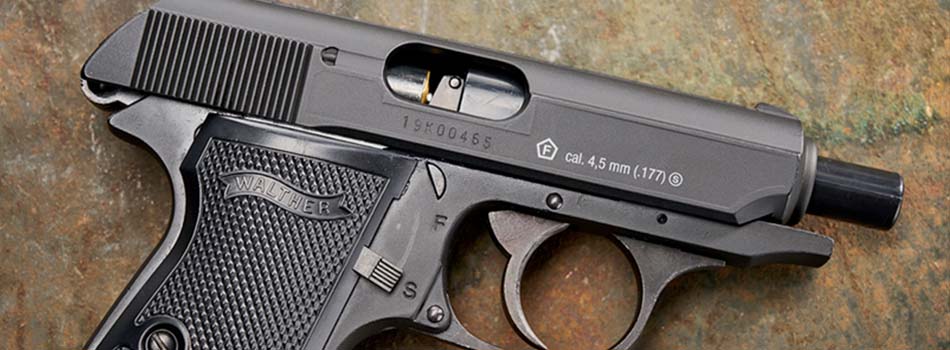 Walther PPK vs PPKS - picture showing Walther PPKS pistol