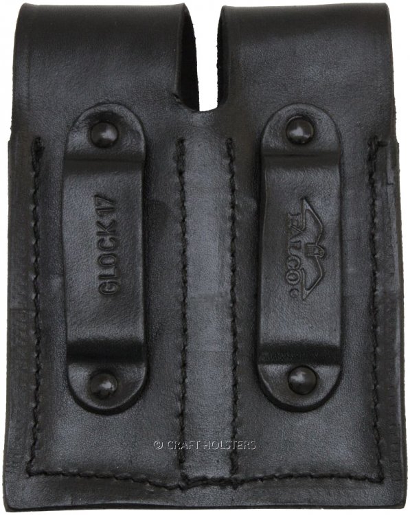 Leather Double Magazine Pouch - Craft Holsters®