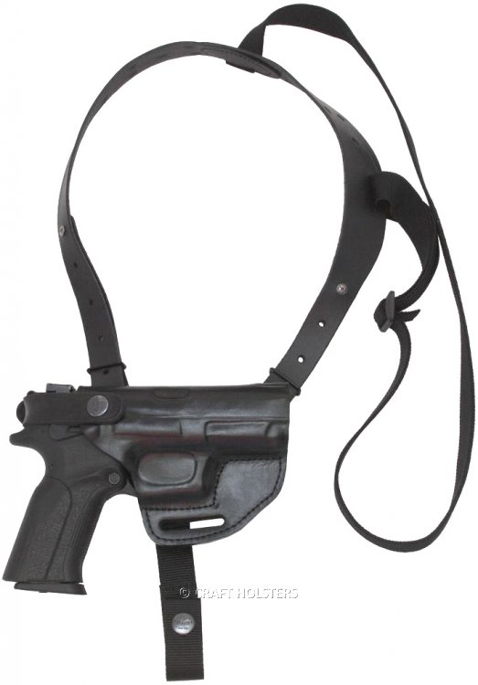 This leather shoulder holster is the right choice for you if you're lo...