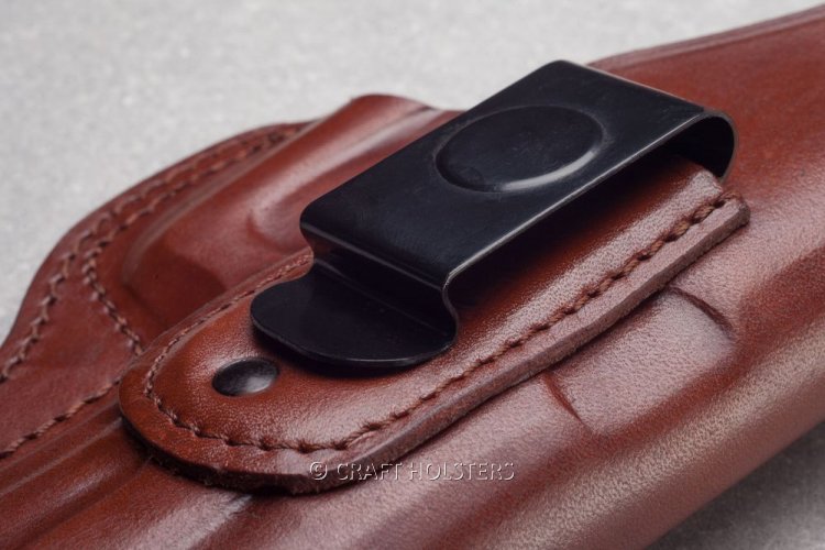 Leather IWB Holster with Steel Clip - Craft Holsters®