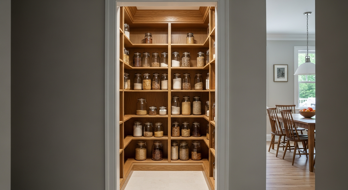 FIFO Pantry System And Kitchen Organization Ideas Discover professional home improvement tips for architecting the perfect kitchen and pantry system. Learn first-in first-out FIFO logistics to reduce waste and create a high-volume kitchen built for efficiency. Our guide covers everything from food storage and decanting to creating functional dining spaces. Get inspired with modern rustic design ideas for your next kitchen renovation or interior painting project in Bloomington Indiana. Perfect for homeowners who love home organization and smart design.