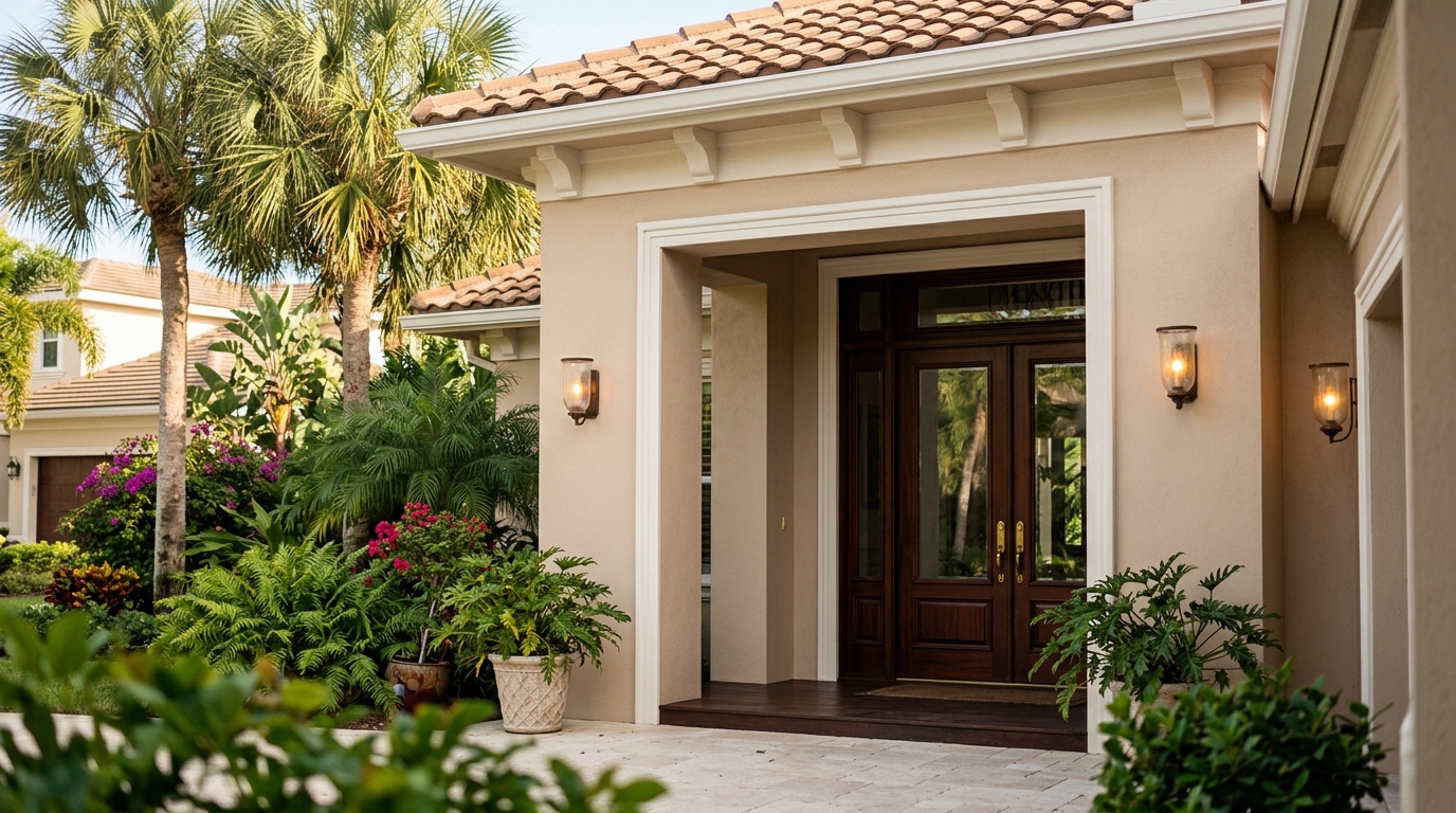 The Paint Color High-End Designers Are Secretly Hoarding For Florida Entryways