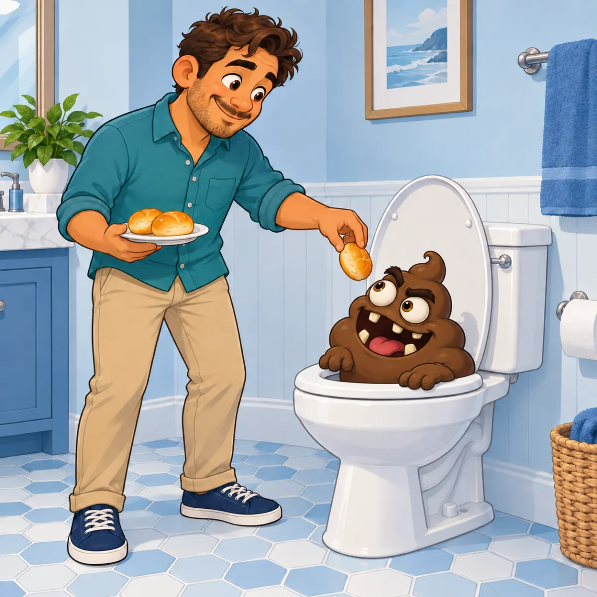 Ilustración de Voy a dar de comer al monstruo