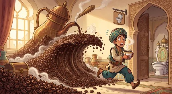 Ilustración de El espresso matutino