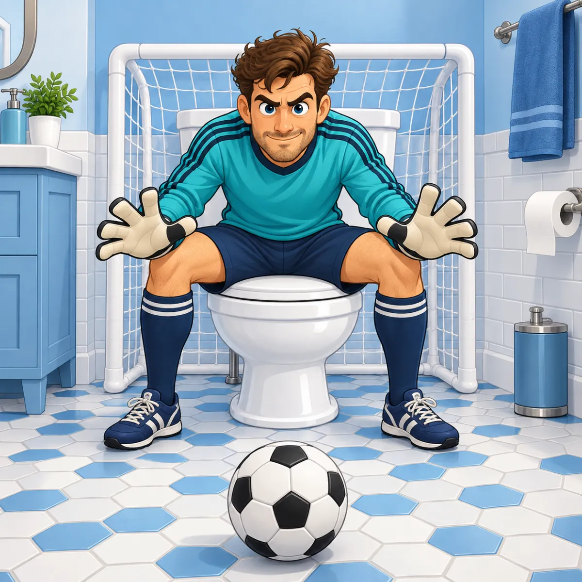 Ilustración de Voy a parar un penalti