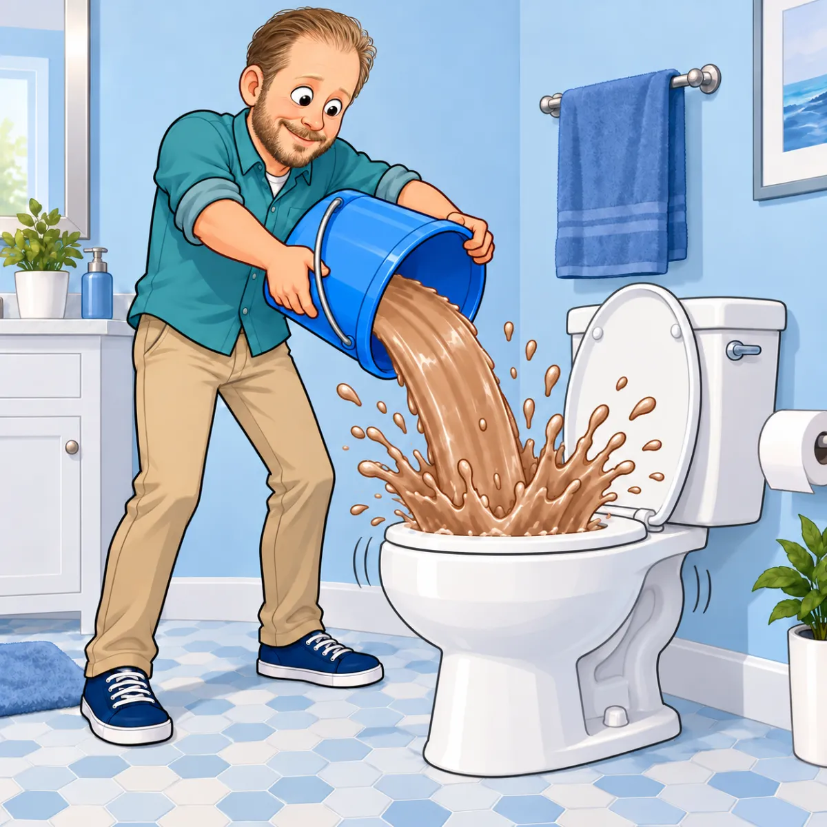 Ilustración de El cubetazo