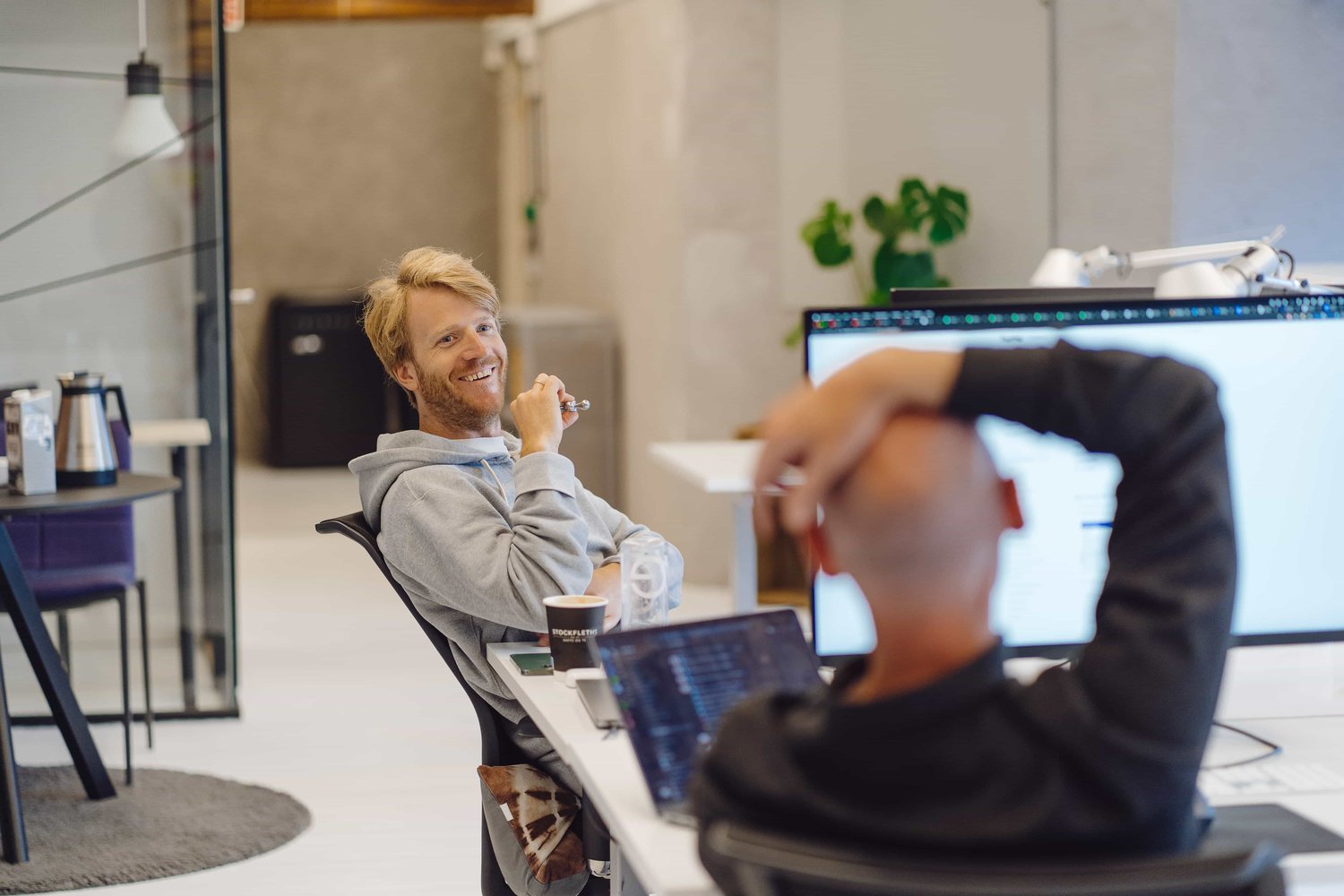 Cardboard_12 - Fredrik and Andreas in office