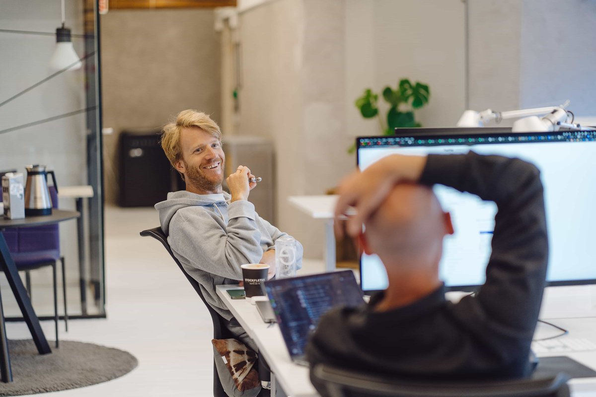 Cardboard_12 - Fredrik and Andreas in office