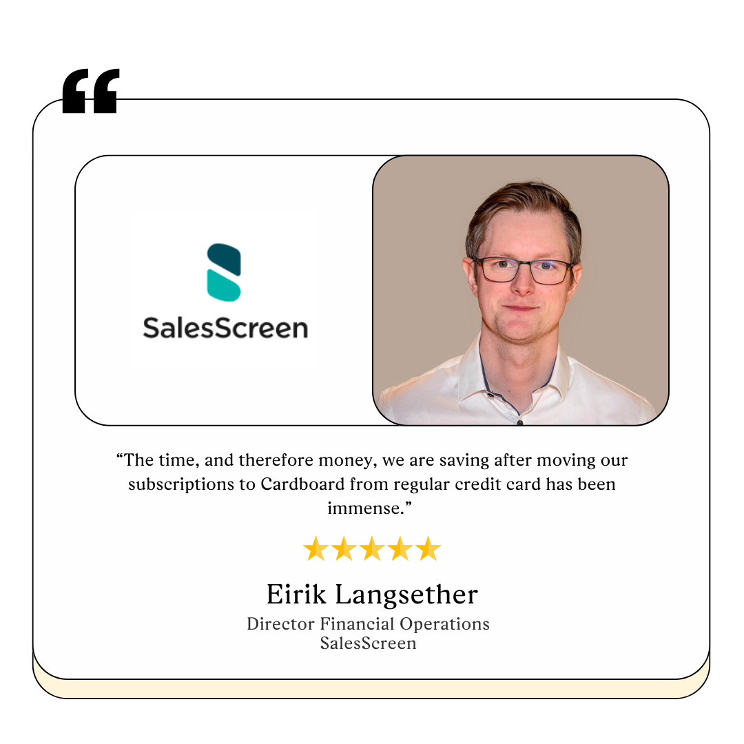 SalesScreen customer testimonial
