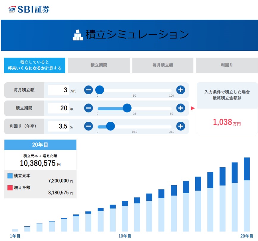積立シミュレーション