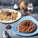 Mother's Day bundle at Creams Cafe consisting of a Nutty Banoffee Crepe, Strawberry Chocolate Indulgence Waffle and 2 Sundae Fundays