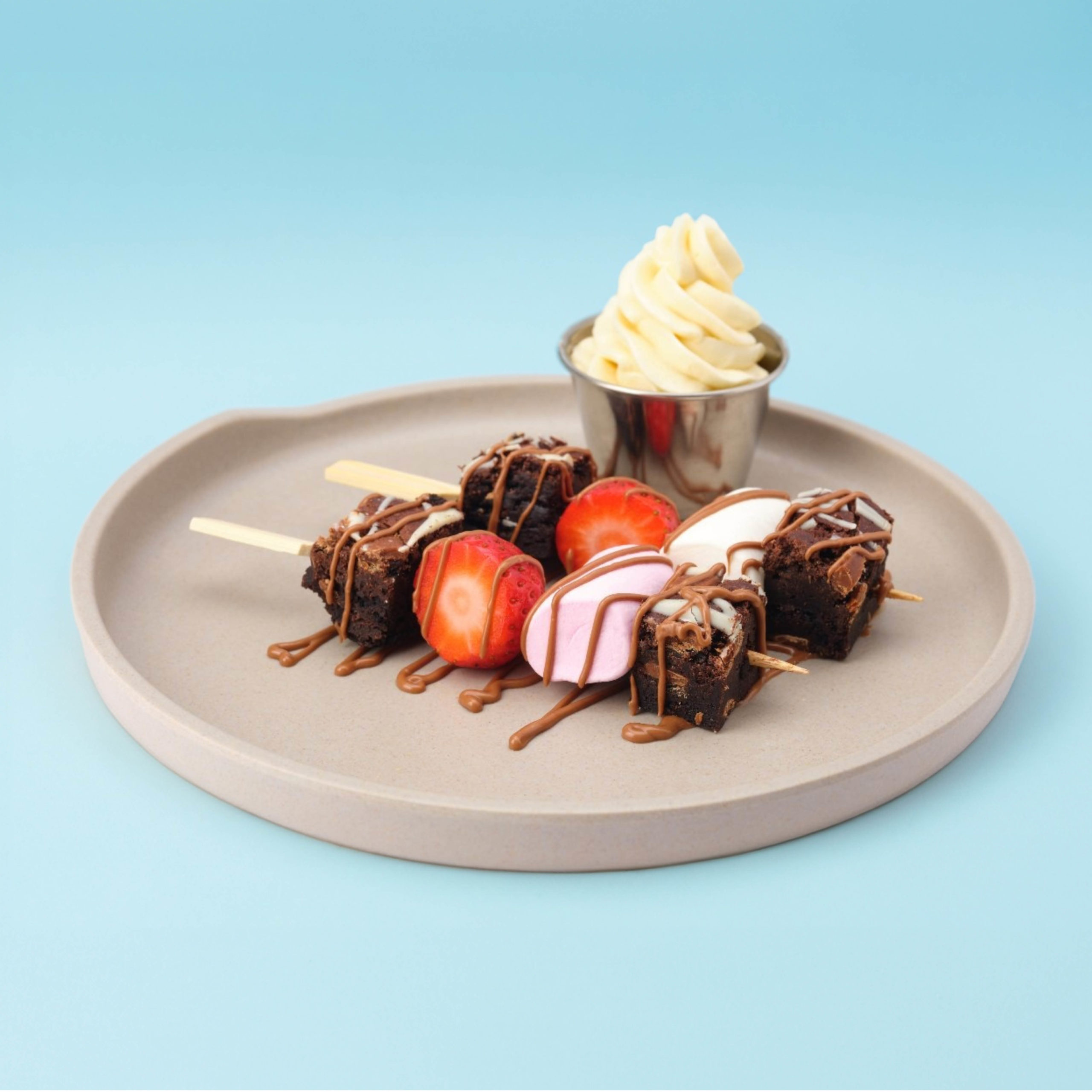 Creams Cafe Kids Menu Strawberry Brownie Bites