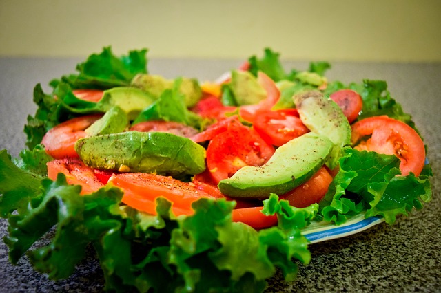 Aguacate en ensalada