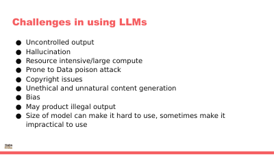 LLM CHALLENGES SLIDE