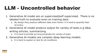 LLM UNCONTROLLED OUTPUT