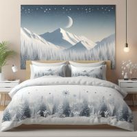 Winter Snow Design Bedhsheets