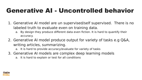 Uncontrolled data generation challenge - generative AI