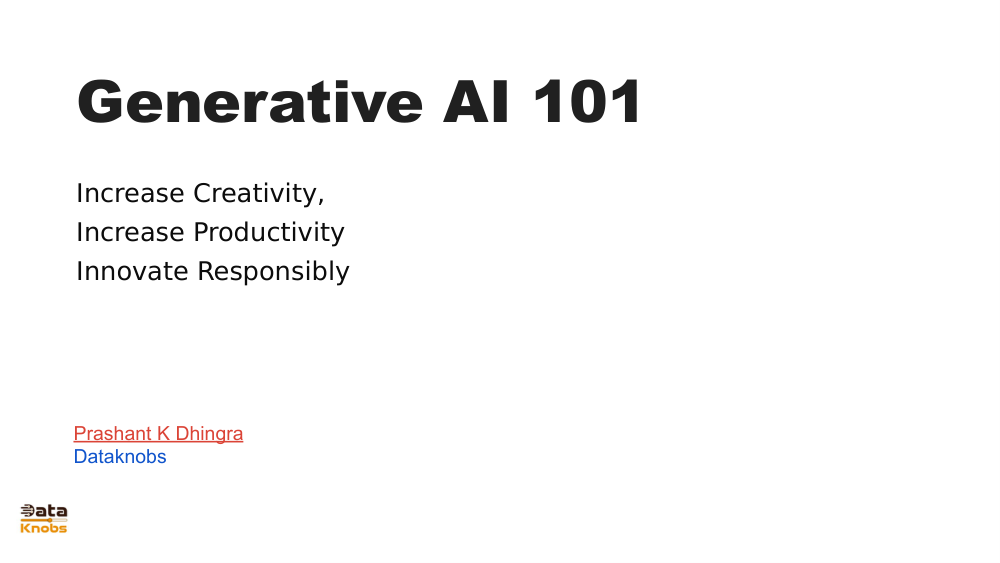 Generative AI Slide 1