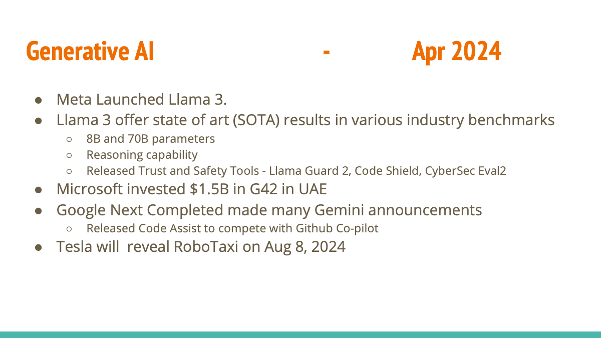 April 2024 update of generative AI slides