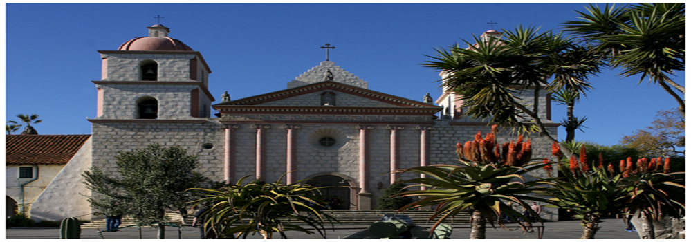 Santa Barbara Mission, Southern California