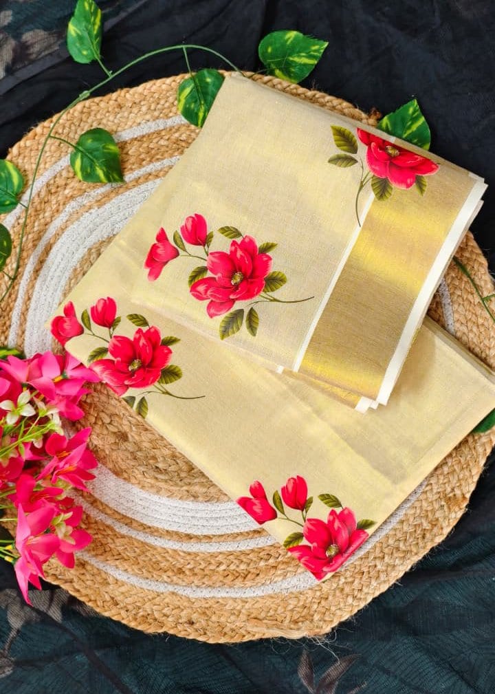 Malarika – Customised Floral Setmund-Red Edition