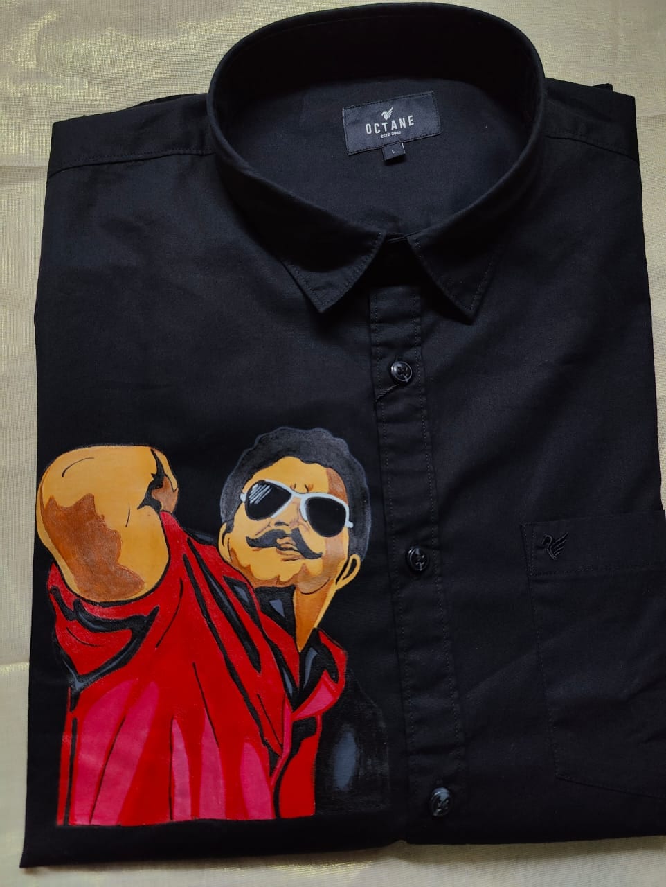 Handpainted Lalettan Shirt